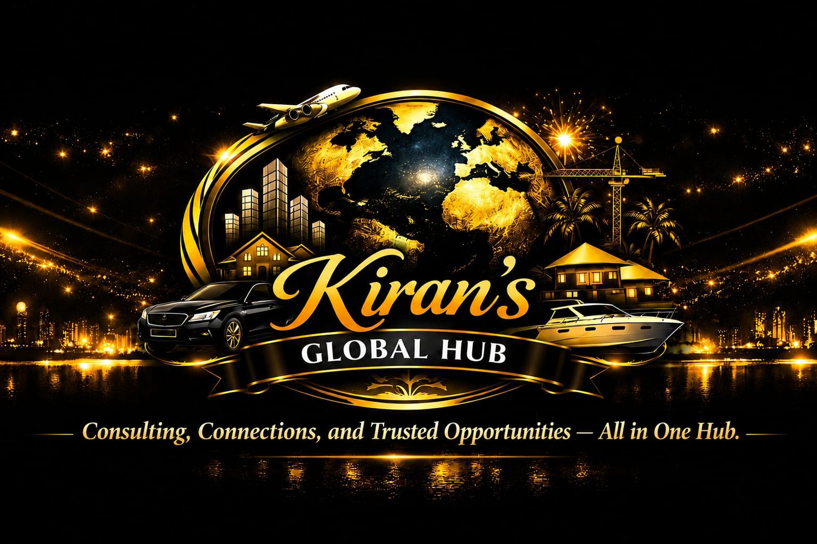 Kiran's Global Hub brand identity